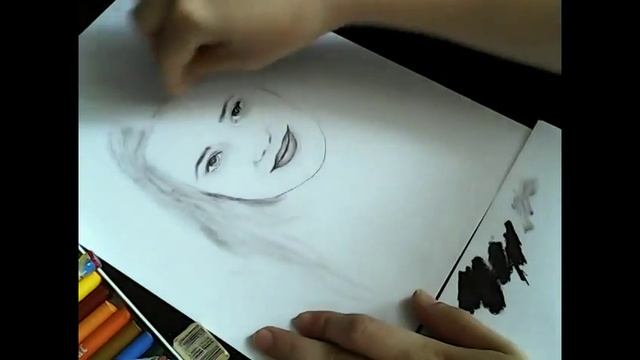 Рисуем портрет девушки с фотографии.Пастель Draw a portrait of a girl with photos.Pastel смотреть онлайн