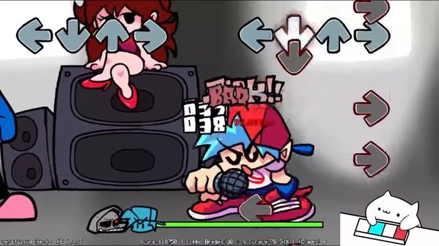 Friday Night Funkin' Bongo Cat plays DustTale Mod Hard Mode! смотреть онлайн