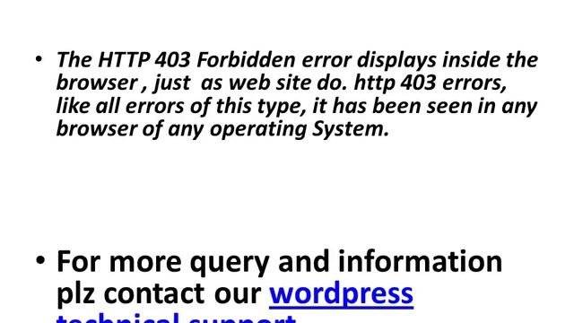 How to Fix the 403 Forbidden Error in worpress ppt смотреть онлайн