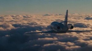 ФУТАЖ Самолёт в небе