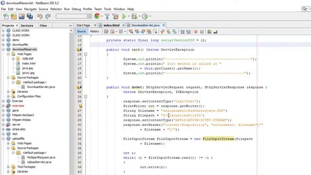 ASSIGNMENT ABOUT HOW TO DOWNLOAD FILE IN SERVLET смотреть онлайн