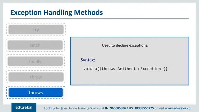 Exception Handling in Java | How to Handle Exceptions in Java | Edureka Java Rewind - 2 смотреть онлайн