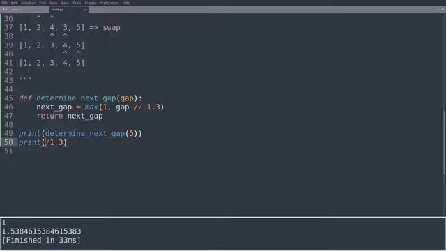 Comb sort смотреть онлайн