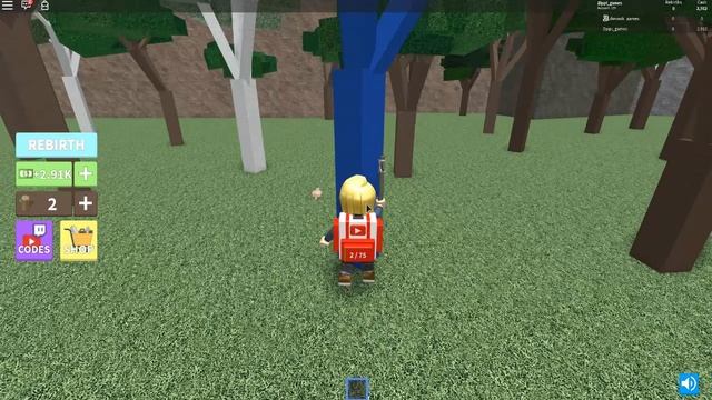 СИМУЛЯТОР ЛЕСОРУБА ВЫРУБКИ ЛЕСА +КОД В РОБЛОКС Code Woodcutting Simulator Roblox смотреть онлайн
