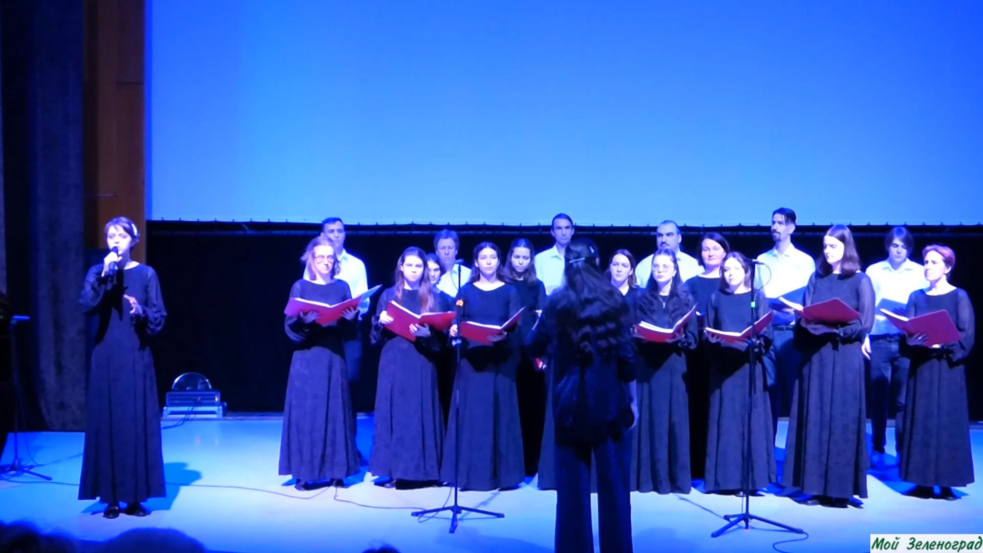 Студенческий хор МИЭТ - Тучи в голубом (солистка Василиса Бутырина)