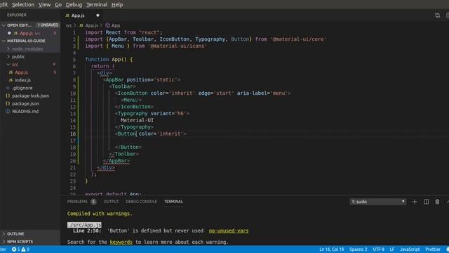 Material UI Guide : #8 AppBar (ToolBar) смотреть онлайн