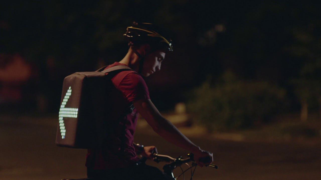 Виджет велосипед LED рюкзак