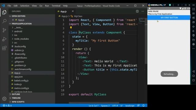 React Native Tutorial 5 - Basic Components ( Button , State ) смотреть онлайн