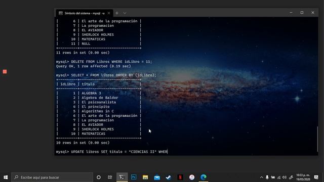 GNOA | MySQL - Capitulo 1 | General: SELECT, INSERT, DELETE, UPDATE смотреть онлайн