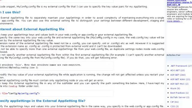 External AppSetting file for your AppSettings in .config file смотреть онлайн