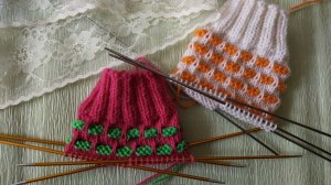 Ленивый жаккард для вязания носков.
Подробный МК.