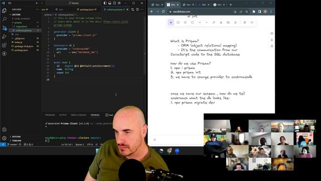 Lecture on Prisma, Express, CRUD Server, CockroachDB, Deploy to Render at Hackmyhead Coding Bootcam смотреть онлайн