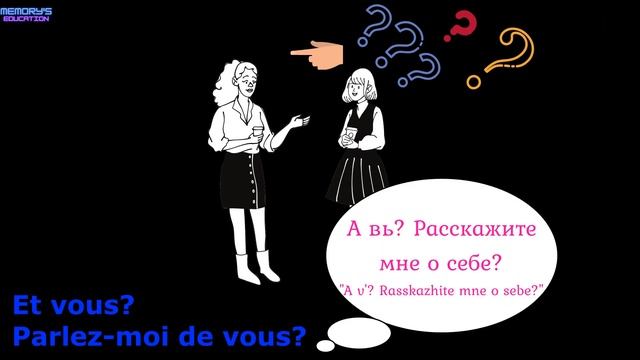 Pour SE PRESENTER en Russe / ПРЕДСТАВИТЬСЯ на французском смотреть онлайн