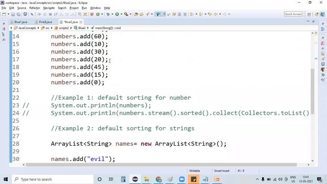 Streams || Min, Max & Sorted methods | Overview on Stream | Java 8 features for Beginners смотреть онлайн