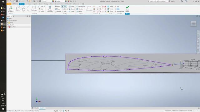Autodesk Inventor How to import / design over PDF or JPG airframe RC plant and scale it смотреть онлайн