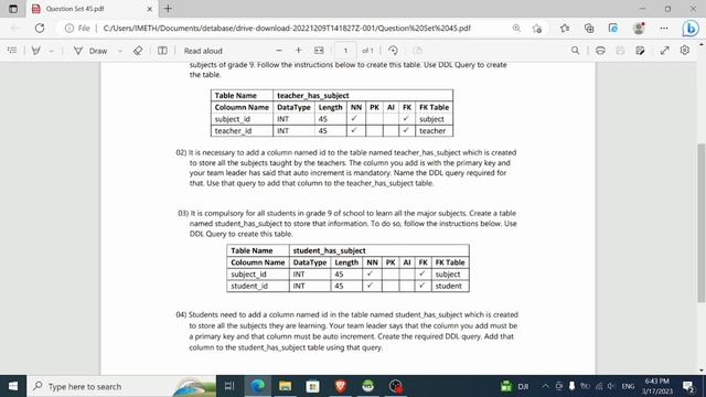 Data Base Task 45 | 1st Year | Java Institute| IMETH WEERASINGHE смотреть онлайн