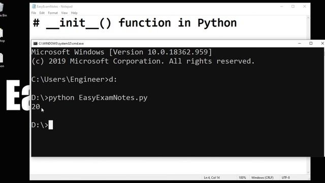 Python #32 | __init__() function in class in Python | Hindi | EasyExamNotes.com | Jayesh Umre смотреть онлайн