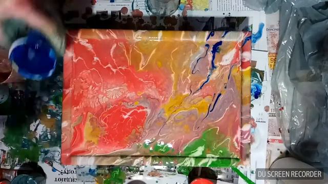 Acrylik pouring, Заливка акрилом. смотреть онлайн
