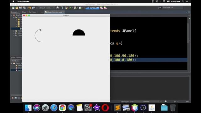 Gráficos en Java - Parte 4 Otras Formas Básicas - Arco, Rectángulo Redondeado y Rectángulo 3D смотреть онлайн