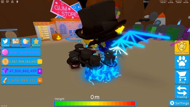 ЧИТЕРСКИЙ ОБМЕН ЖВАЧКИ НА ТОП ПЕТА! СИМУЛЯТОР ЖВАЧКИ РОБЛОКС! BUBBLE GUM SIMULATOR ROBLOX смотреть онлайн