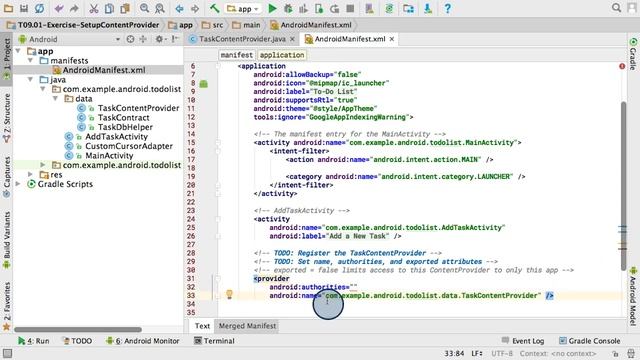 Android Tutorials by JavaCourseDrive - Create and Register a ContentProvider смотреть онлайн