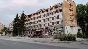Прилёт ракеты хаймера в гостиницу Красного Луча