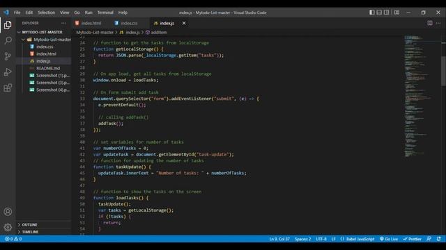 Todolist using Vanilla Javascript || смотреть онлайн