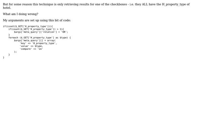 Wordpress: Meta query relation 'OR' not working as expected смотреть онлайн