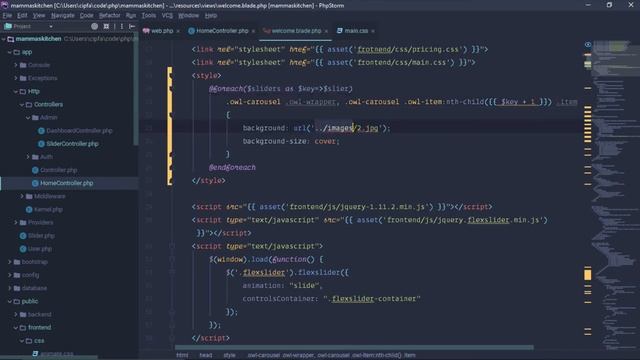 Simple Restaurant Management (Mamma's Kitchen) in Laravel 5.6 Part:09 Show Slider in Frontend смотреть онлайн
