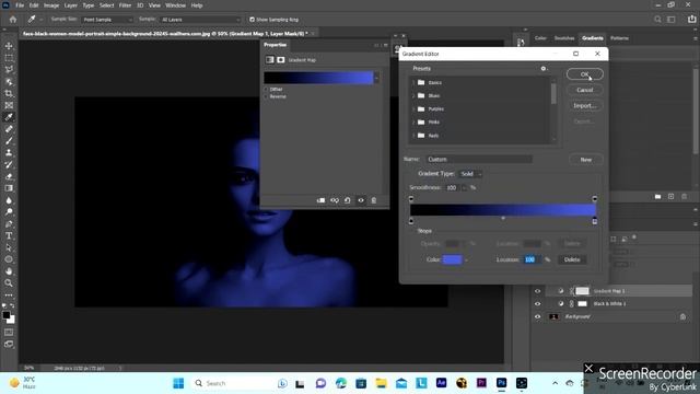 Dual color light on the image in photoshop 2020 смотреть онлайн