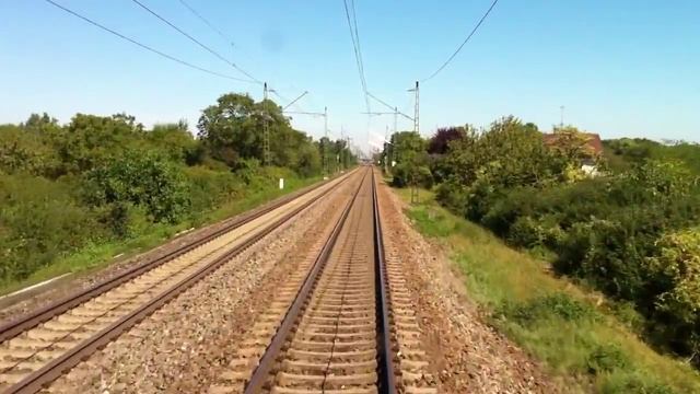 HD720cam - Führerstandsmitfahrt - Basel - Alte Rheintalbahn - Müllheim - Freiburg
