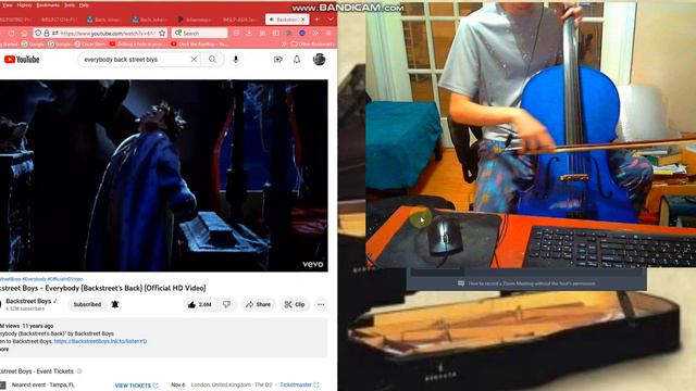 Covid19 Jam: Everybody By the Backstreet Boys | 5 String Electric Cello Cover w/ Official video смотреть онлайн