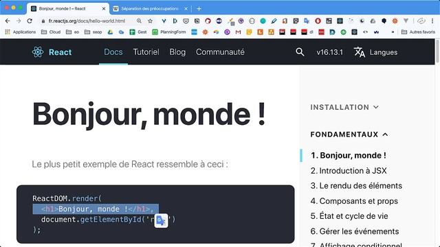JSX : JavaScript XML sous React - Vidéo Tuto смотреть онлайн