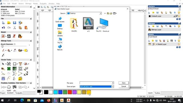 How to Convert Artcam File to Autocad DXF File.ArtCam की फाइल को DXF फाइल में कन्वर्ट करें। смотреть онлайн