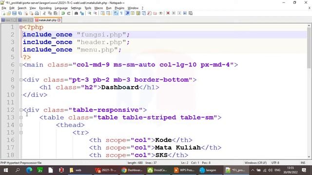 Web 04: Membuat Koneksi PDO dan Halaman Daftar Mata Kuliah смотреть онлайн