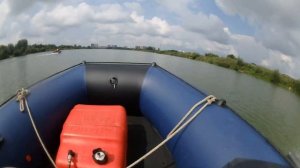 Спортивный, пиленый винт на лодке КиттБоат 370 НДНД под мотором Апачи 9.8.