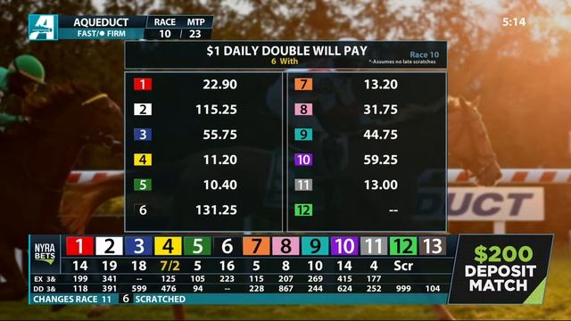 Aqueduct Simulcasting - Wood Memorial Day 2023 смотреть онлайн
