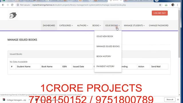 Library Management System Using PHP -1Crore Projects смотреть онлайн