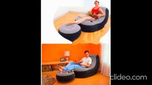 Надувное кресло с пуфиком Обзор