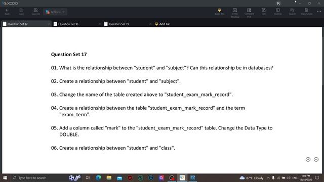 Data Base Task 17 | DBMS Question Session | 1st Year | Java Institute | A.D.Dharana Deeptha Nethsar смотреть онлайн