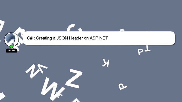 C# : Creating a JSON Header on ASP.NET смотреть онлайн