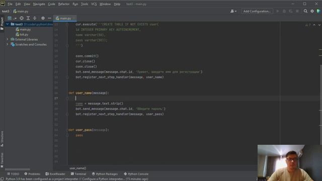4. Телеграмм Бот. Подключаем базу данных SQLite. Telebot #telegram #bot #python #пайтон смотреть онлайн