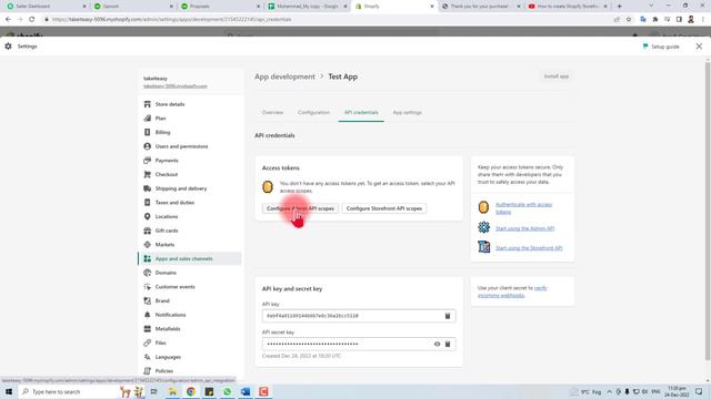 How to get api key on shopify ll Get Shopify api key смотреть онлайн