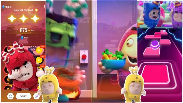 Escape Reality With Oddbods Tiles Hop Game  Play Together  Tiles Hop Edm Rush