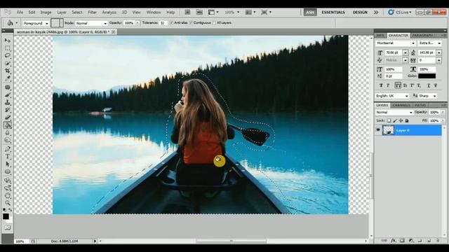How to use Content Aware Scale tool to Enlarge Image in Photoshop CS5 смотреть онлайн