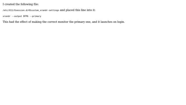 Unix & Linux: How can I make xrandr changes persist? (4 Solutions!!) смотреть онлайн