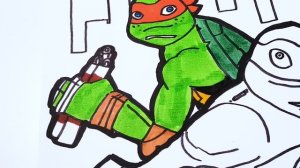Teenage Mutant Ninja Turtles Coloring Pages | How to Draw TMNT | TMNT Coloring Book