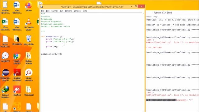 # 10 Python Function || Keyword Argument || Troubleshoot -missing 1 required positional argument смотреть онлайн