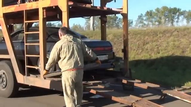 Разгрузка с автовоза смотреть онлайн