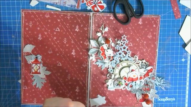МК как сделать Рождественскую открытку|How to make A Cristmas cards DIY by Ragozina Olya смотреть онлайн